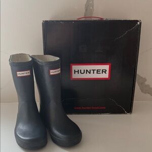 Hunter Classic navy blue rain boots toddler size 11 eu29